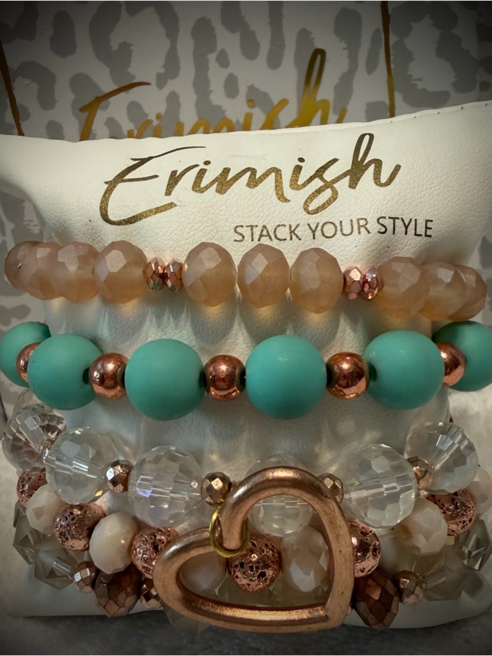 New ERIMISH Bracelets - 5 Pc - Mint - Custom Regular, Kids or Extended Size